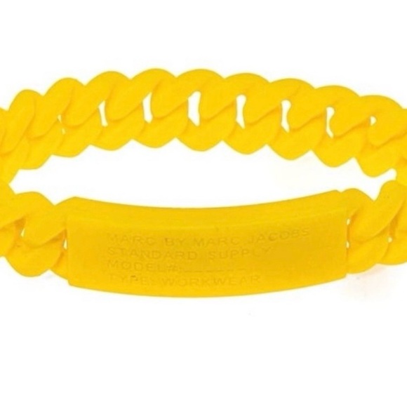 Marc By Marc Jacobs Jewelry - NWT Marc Jacobs Standard Supply Silicone Bracelet in Safety Yellow